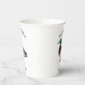 マラードアヒル漫画イラストレーション 紙コップ (左)