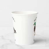 マラードアヒル漫画イラストレーション 紙コップ (右)