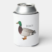 マラードアヒル漫画イラストレーション 缶クーラー (缶裏面)