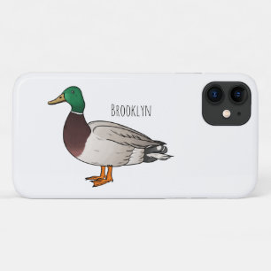 マラードアヒル漫画イラストレーション iPhone 11 ケース