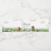 マラードアヒル狩りベビーシャワー ペットボトルラベル (シングルラベル)