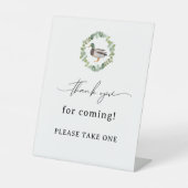 マラードアヒル赤ちゃんシャワーありがとうお気に入りサイン 台座サイン (正面)