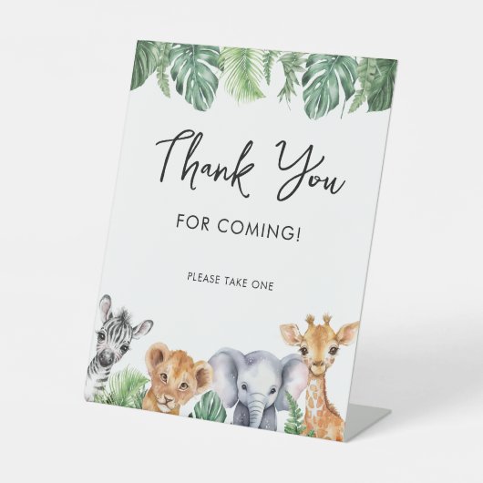 マラードアヒル赤ちゃんシャワーありがとうお気に入りサイン 台座サイン (正面)