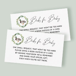 マラードアヒル赤ちゃんシャワーブックベビーカード エンクロージャーカード