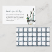 マラードアヒル赤ちゃんシャワーブックベビーカード 名刺 (正面/裏面)