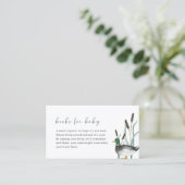 マラードアヒル赤ちゃんシャワーブックベビーカード 名刺 (スタンド正面)