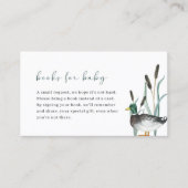 マラードアヒル赤ちゃんシャワーブックベビーカード 名刺 (正面)