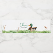 マラードアヒル赤ちゃんシャワー ペットボトルラベル (シングルラベル)