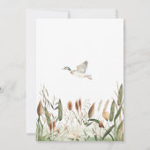 マラードアヒル赤ちゃんシャワー 招待状 (裏面)