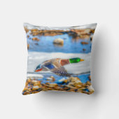 マラードアヒル野生生物写真鳥好き クッション (裏面)