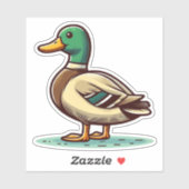 マラードアヒル鳥カスタム切りビニールシール シール (シート)