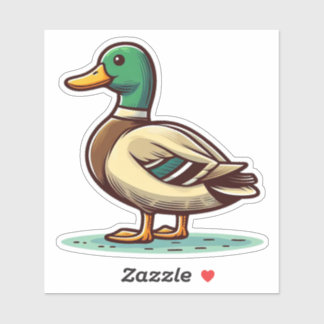 マラードアヒル鳥カスタム切りビニールシール シール