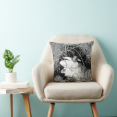 マラードアヒル黒白フォトレイクアニマル クッション (椅子)