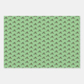 マラードショットガンダック狩りパターングリーン ラッピングペーパーシート (正面)