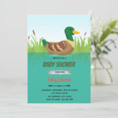 マラードダックの誕生日シャワーテーマ招待 サンキューカード (スタンド正面)