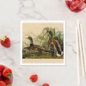 マラードダックアウドゥボンバードズ絵画ズ スタンダードカクテルナプキン (インサイチュ)