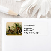 マラードダックアウドゥボンバードズ絵画ズ ラベル (インサイチュ)