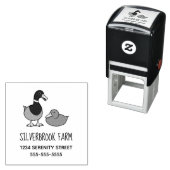 マラードダックスファームアドレスのペア セルフインキングスタンプ (インサイチュ)