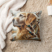 マラードダックス付きゴールデンレトリバー クッション (ブランケット)