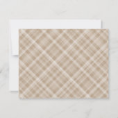 マラードダックブラウン名門私立校風のプレイド男の赤ちゃんノートカード ノートカード (裏面)