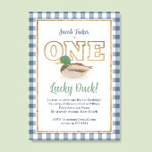 マラードダックブループレイド狩りボーイ1st誕生日 招待状