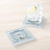 マラードダックモノグラムグランドミレニアル ガラスコースター (アングル)