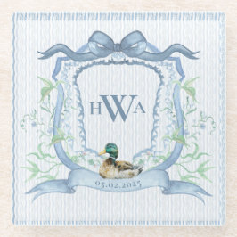 マラードダックモノグラムグランドミレニアル ガラスコースター