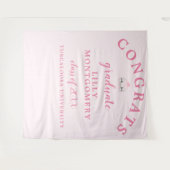 マラードダックモノグラム卒業写真の背景 タペストリー (正面(横))