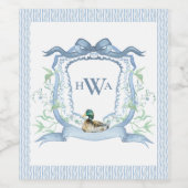 マラードダックモノグラム ワインラベル (シングルラベル)