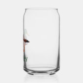 マラードダックリアリスティックイラストレーション パーソナライズされた ガラス缶 (左)