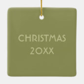 マラードダックリアリスティックイラストレーション パーソナライズされた セラミックオーナメント (裏面)