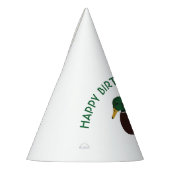 マラードダックリアリスティックイラストレーション パーソナライズされた パーティーハット (左)