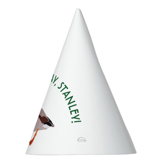 マラードダックリアリスティックイラストレーション パーソナライズされた パーティーハット (右)