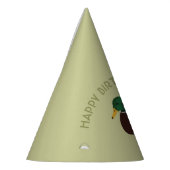 マラードダックリアリスティックイラストレーション パーソナライズされた パーティーハット (左)