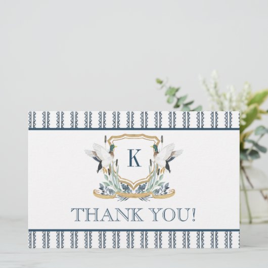 マラードダック折り畳み感謝の気持ち 便箋 (スタンド正面)