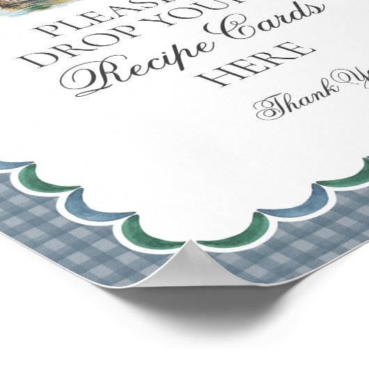 マラードダック狩りジンガム共有アレシピサイン ポスター (角)