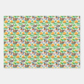 マラードダック素朴ズブルーウィングティール(緑がかった色)ライリーパッド ラッピングペーパーシート (正面3)