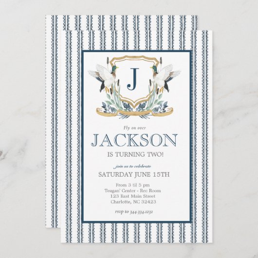 マラードダック誕生日招待状サザンマラード 招待状 (正面/裏面)