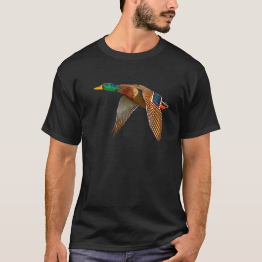 マラードダック飛んでいる Tシャツ (正面)