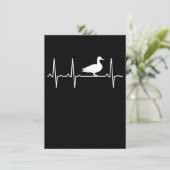 マラードハートビートギフト男性へウィメンダックバード 招待状 (スタンド正面)