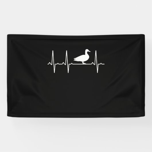 マラードハートビートギフト男性へウィメンダックバード 横断幕 (横)