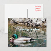 マラード反射はがきカスタマイズ- ポストカード (正面/裏面)