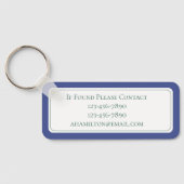 マラード名門私立校風のダックモノグラム キーホルダー (裏面)