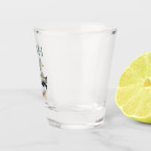 マラード名門私立校風のダックモノグラム ショットグラス (右)