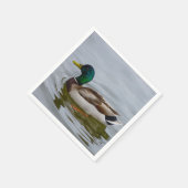 マラード泳ぐ スタンダードカクテルナプキン (角)