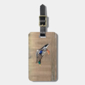 マラード・ダックが飛んでいる ラゲッジタグ (正面縦)