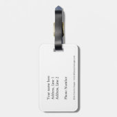 マラード・ダックが飛んでいる ラゲッジタグ (裏面縦)