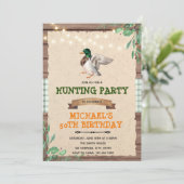 マラード·ダックの退職誕生日の招待 招待状 (スタンド正面)