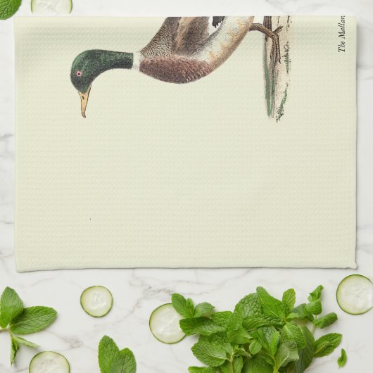 マラールまたは野生のアヒル(Anas platyrhynchos) キッチンタオル (折り畳み)