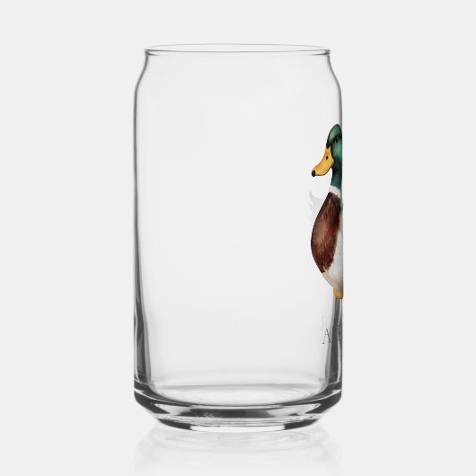 マラ名門私立校風のードダックパーソナライズされた ガラス缶 (右)